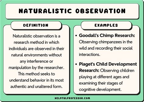 Natural Observations