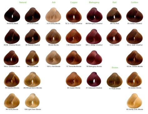 Naturtint Hair Dye Color Chart