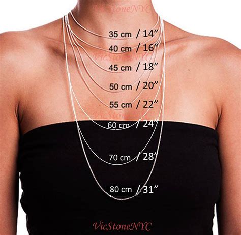 Necklace Size Chart For Women