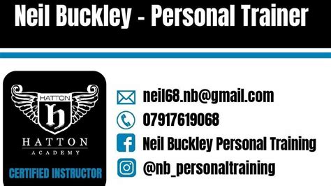 Neil Buckley personal Training