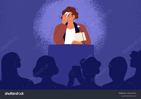 Nervous Person Speaking
