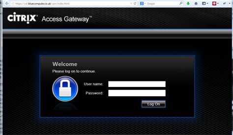 NetScaler Gateway Login Nsroot
