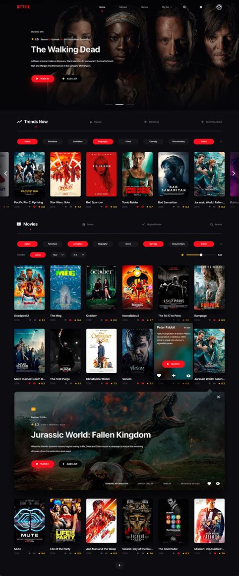 Netflix Homepage Template
