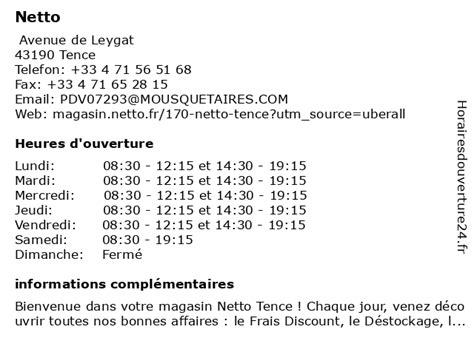 Netto à Tence