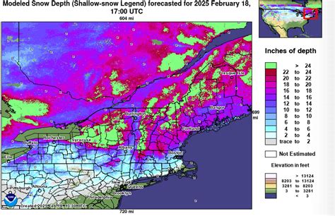 New England Snow Depth Chart
