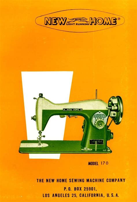 New Home Sewing Machine Model 170 Parts Catalog