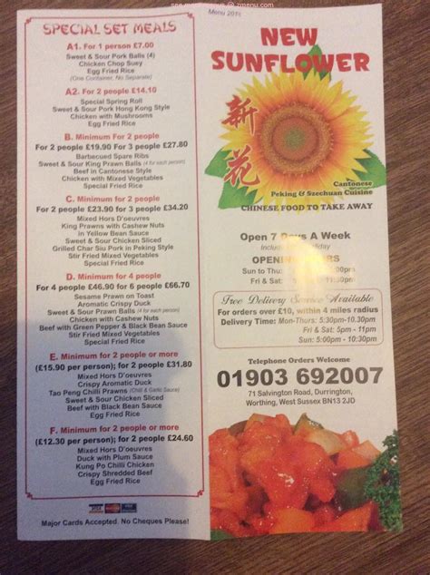 New Sunflower Chinese Takeaway