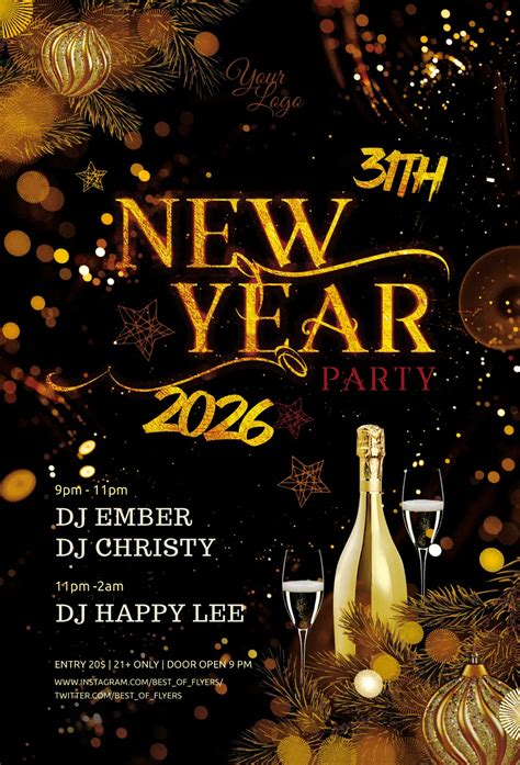 New Year Flyer Template