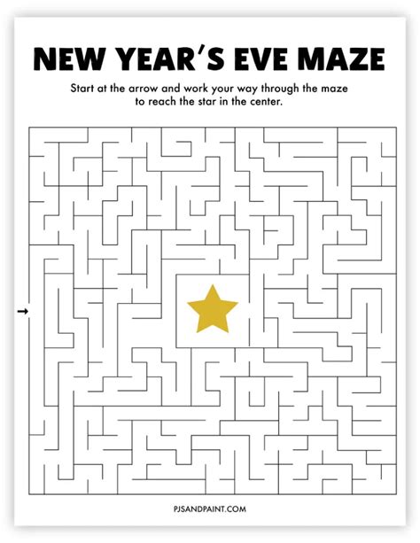 New Years Printable Activities