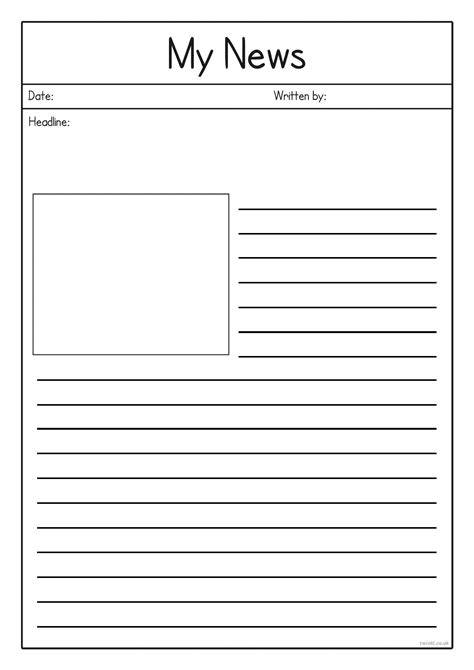 News Article Template For Students