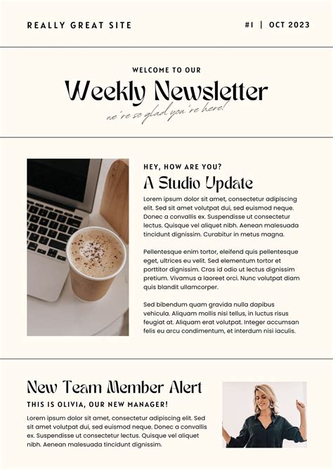 Newsletter Email Template Design