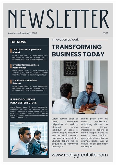 Newsletter Online Template