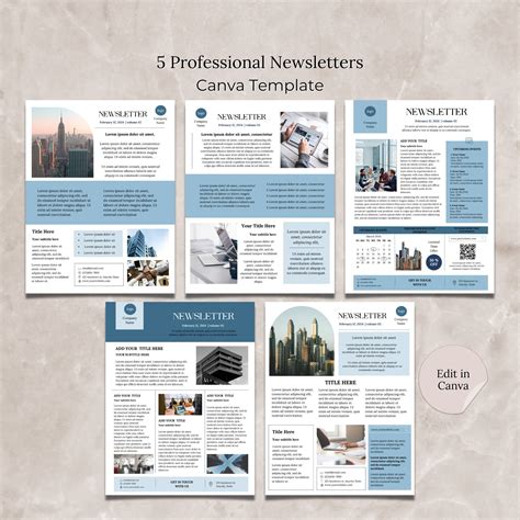 Newsletter Template Canva