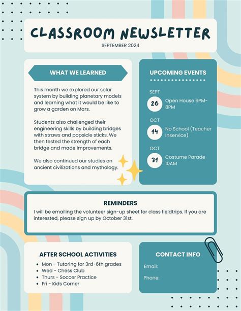 Newsletter Template Editable