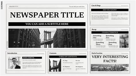 Newspaper Template For Google Slides