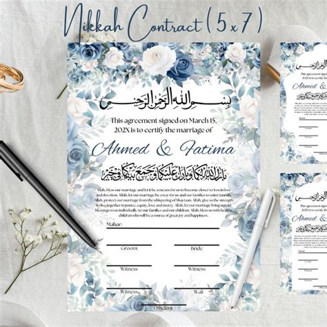 Nikah Contract Template