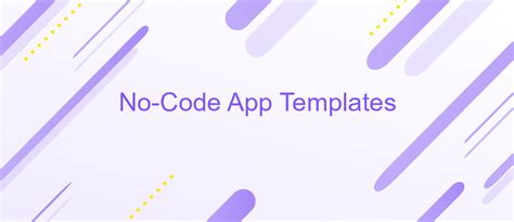 No Code App Templates