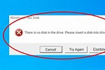 No Disk in Drive Error Windows 1.0