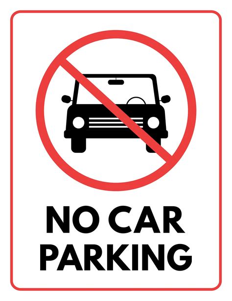 No Parking Template