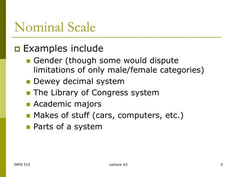 Scale Examples