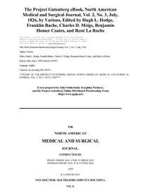 ^^^^ Free North American Medical and Surgical Journal, Vol. 2, No. 3,
July, 1826 Pdf Books