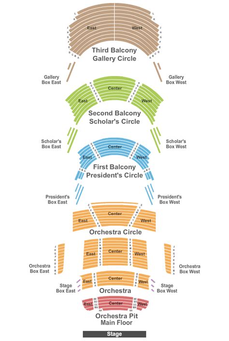 Northrop Seating Chart