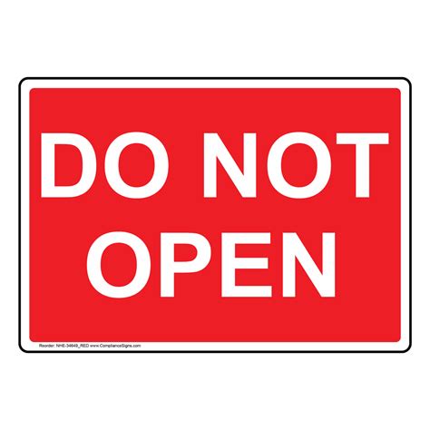 Not open