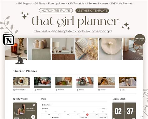 Notion Aesthetic Templates Free