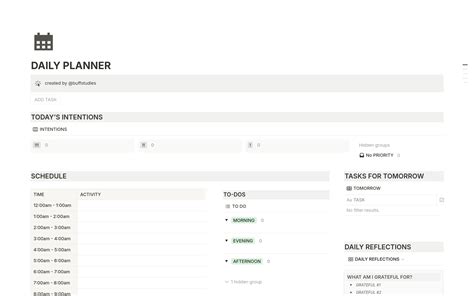 Notion Plan Template