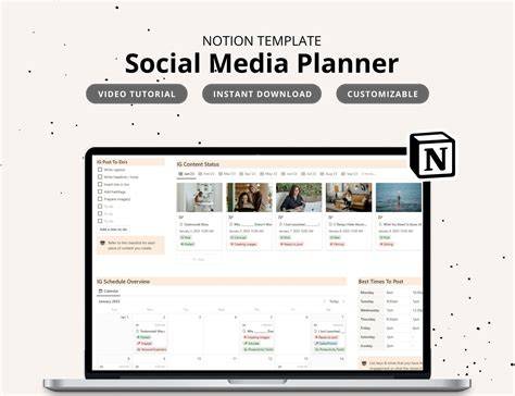 Notion Template Social Media Planner