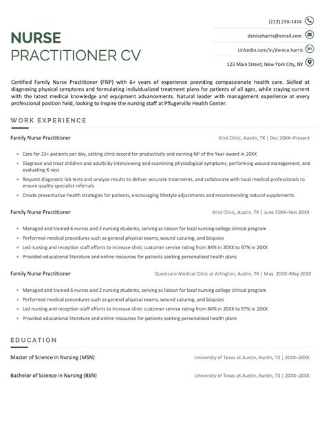 Np Cv Template