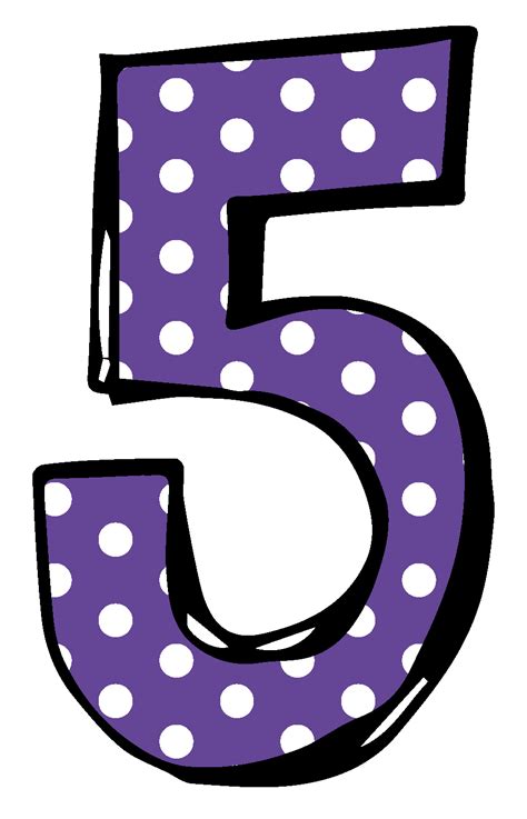 Number 5 Clip Art Free