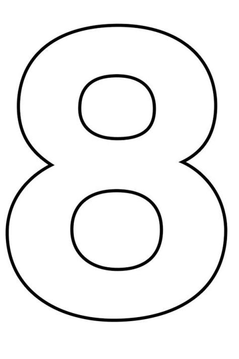 Number 8 Template