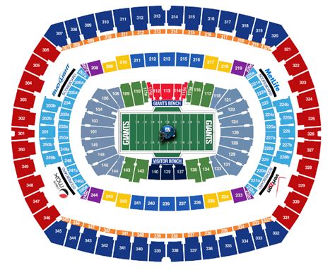 Nyg Seating Chart
