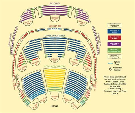 O Show Seating Chart