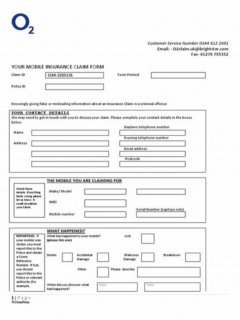 O2 Insurance Claim