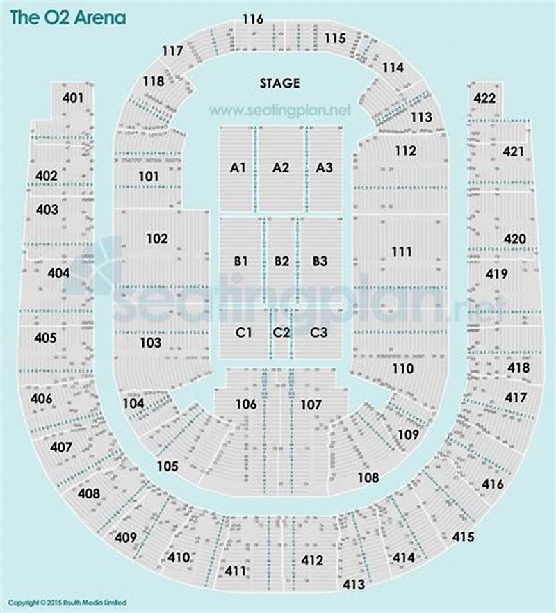 O2 London Seating Chart