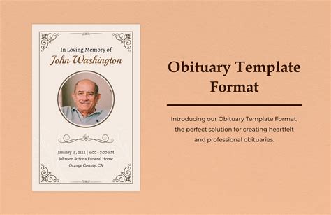 Obituary Template Word Free