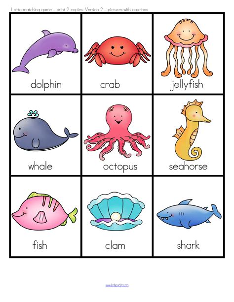 Ocean Animals Printables
