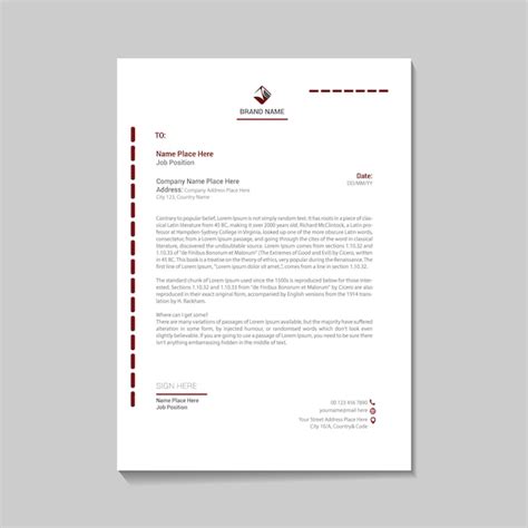 Official Letterhead Template