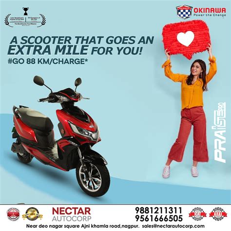 Okinawa Nagpur- Nectar AutoCorp Electric Scooter Dealer In Nagpur ! Electronic Scooter Battery Scooter In Nagpur