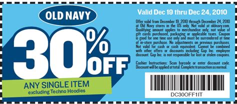Old Navy Coupon $5 Off Printable