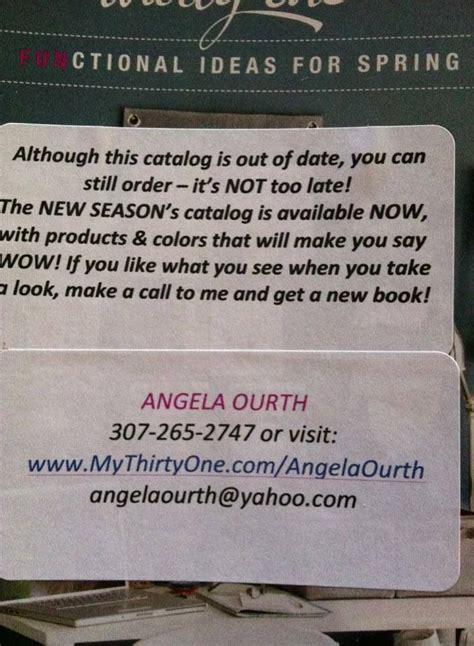 Old Thirty One Catalogs