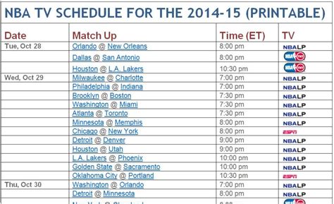 Olympics Printable Tv Schedule