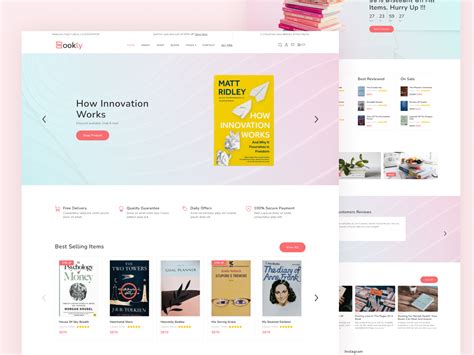 Online Book Store Website Templates Free Download