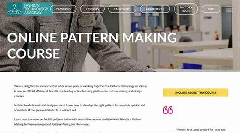 Online Pattern Making Course