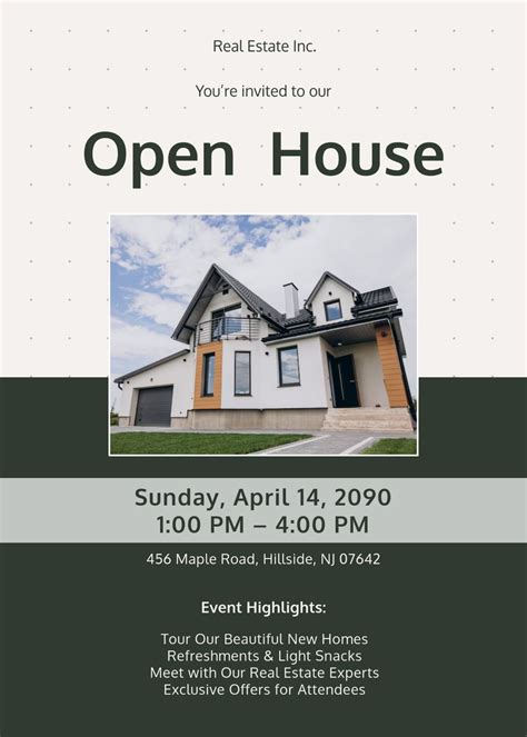 Open House Templates