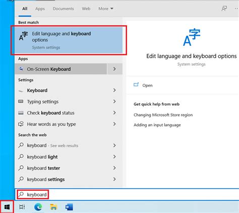 Operating System Keyboard Settings