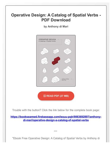 Operative Design A Catalog Of Spatial Verbs2012