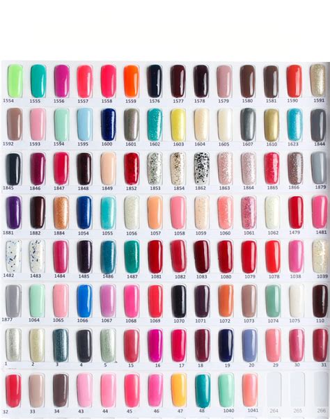Opi Color Gel Chart